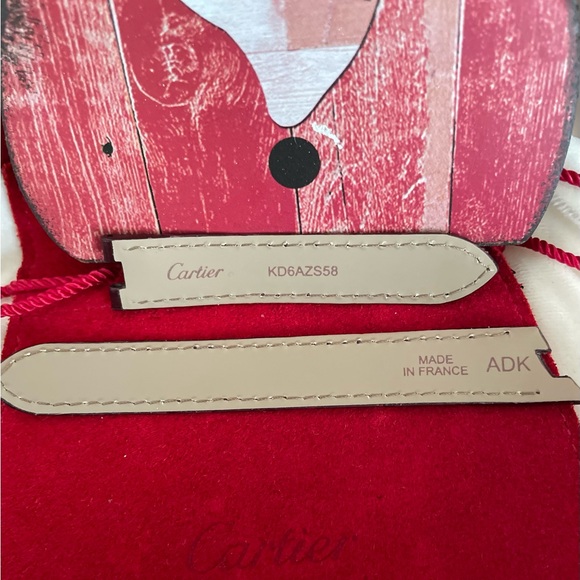 Cartier Width of Strap 13.80 x 13.80 Cut Out Leather Watch Strap - Picture 4 of 13